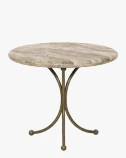Fossil Marble End Table