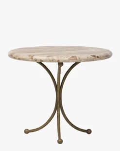 Fossil Marble End Table