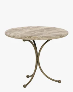Fossil Marble End Table