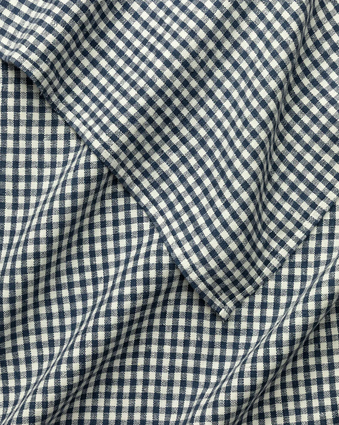 Gingham Check Linen Tablecloth