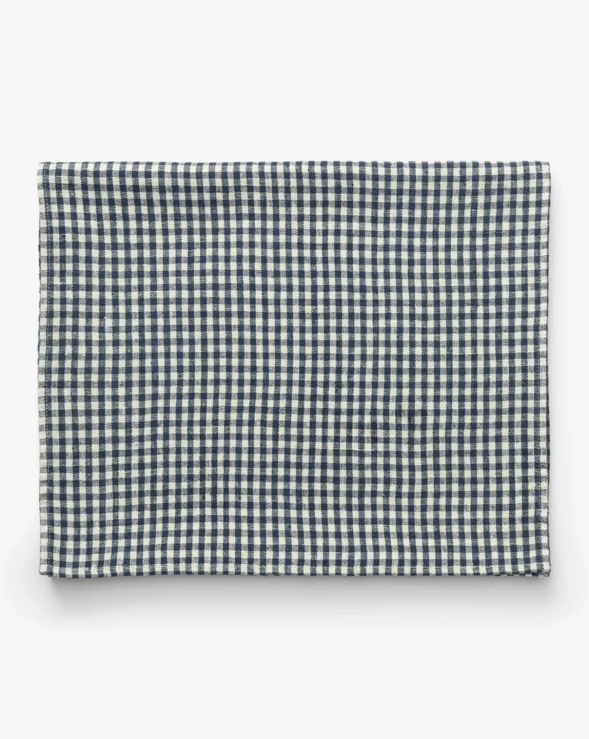 Gingham Check Linen Tablecloth