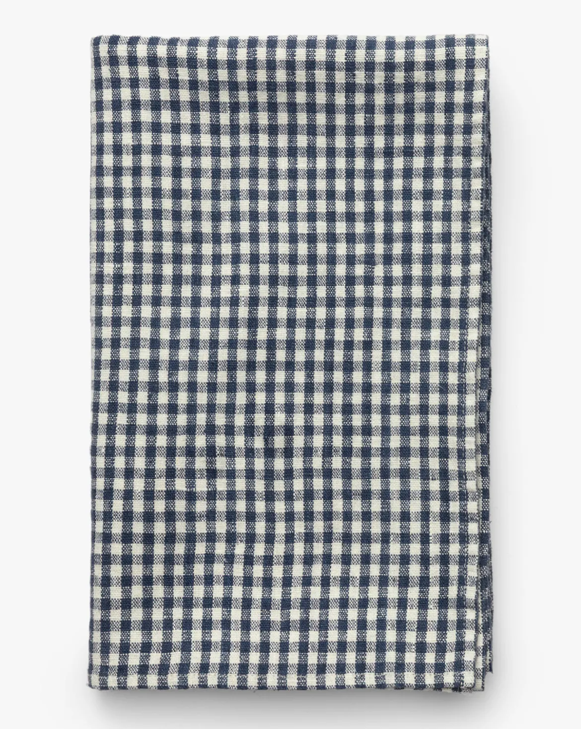 Gingham Check Linen Tablecloth