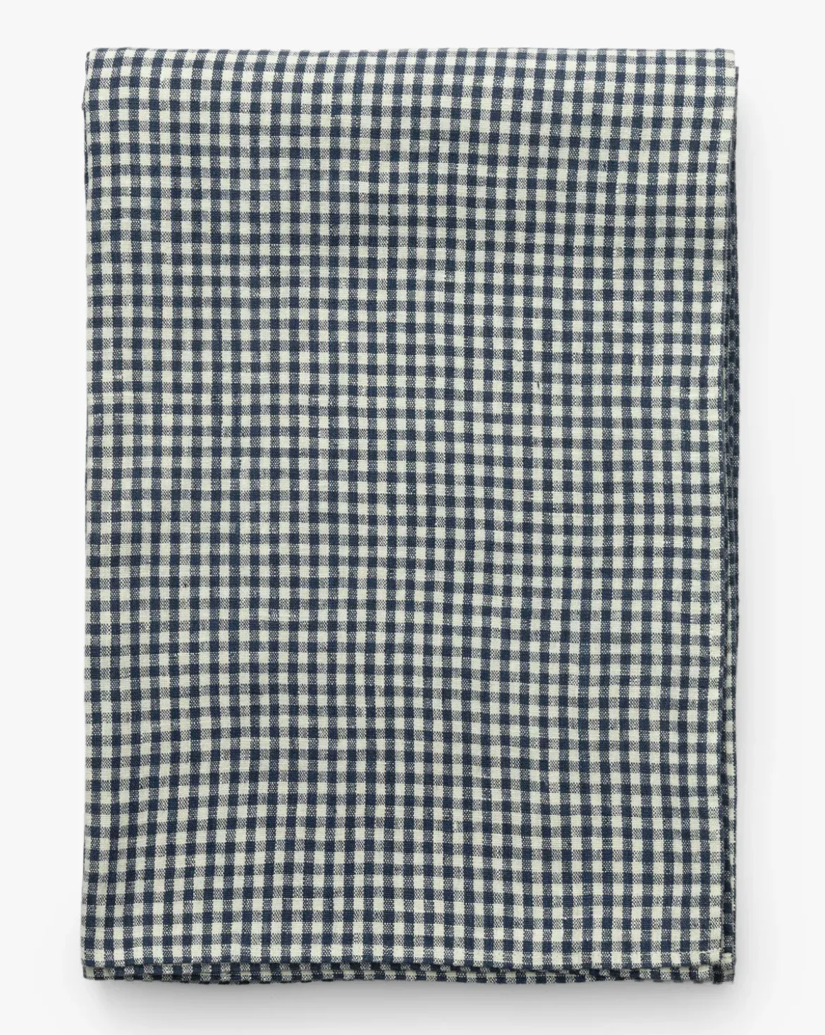 Gingham Check Linen Tablecloth