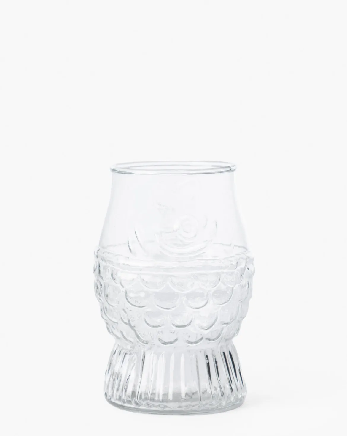 Glass Fish Shaped Drinking Glass
