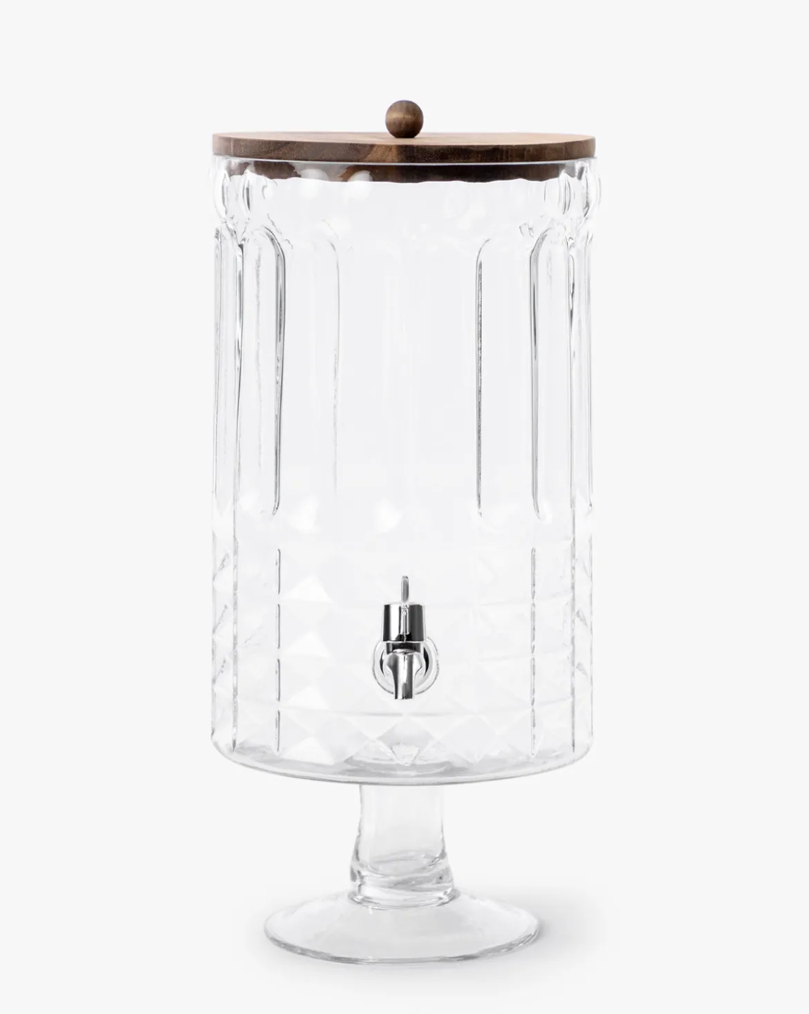 Glass Footed Beverage Dispenser