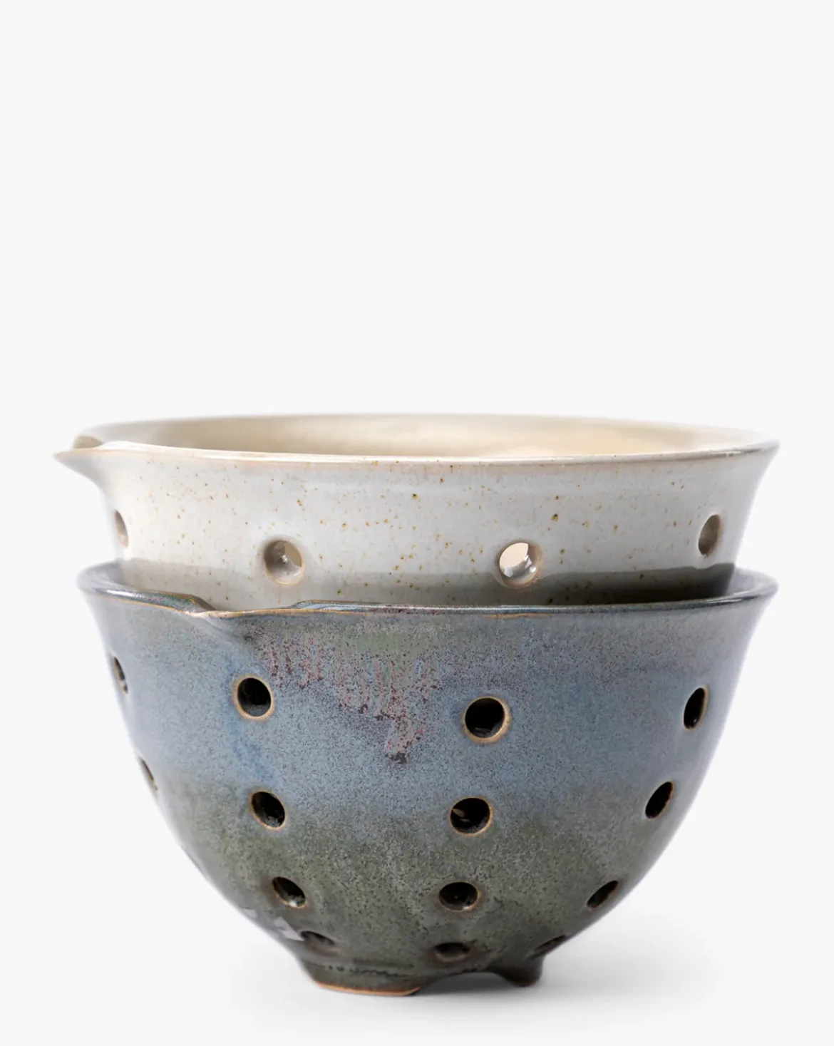 Glazed Stoneware Berry Bowls (Set of 2)