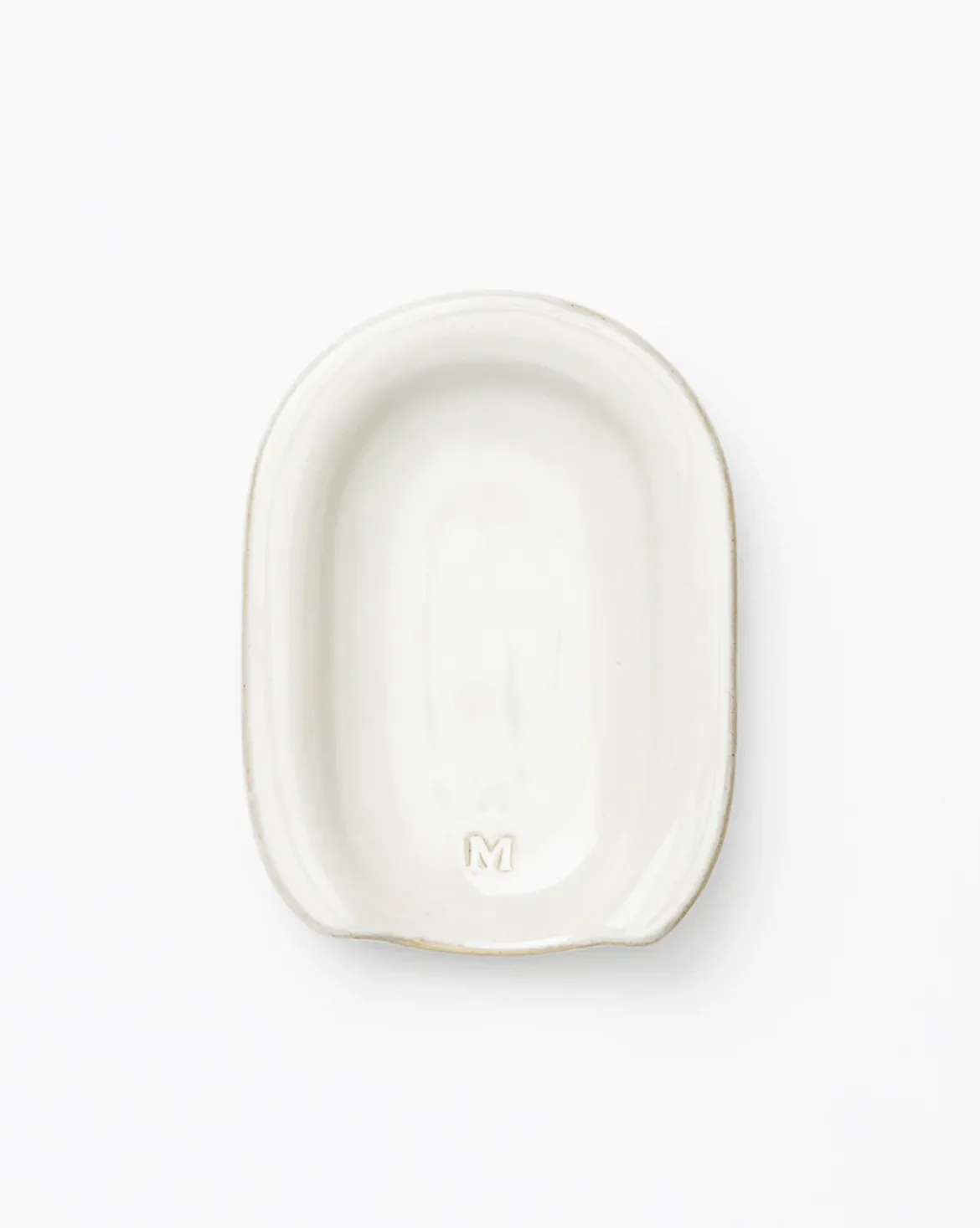 Glazed Stoneware Spoon Rest