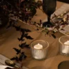 Gold Rimmed Glass Votive