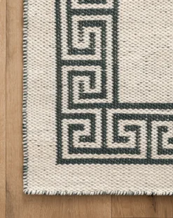 Greek Key Handwoven Indoor/Outdoor Rug