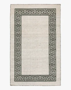 Greek Key Handwoven Indoor/Outdoor Rug