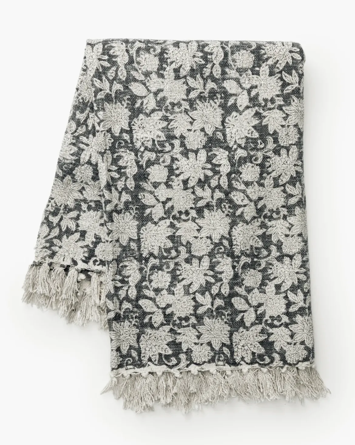 Handloomed Block Print Throw
