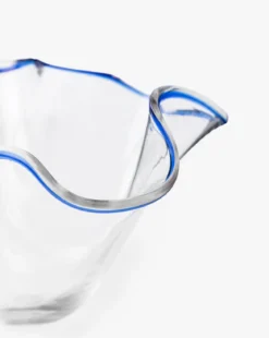 Handmade Glass Ruffled Bowl