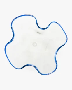 Handmade Glass Ruffled Bowl
