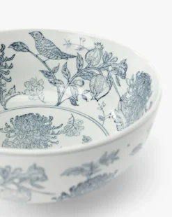 Hand Stamped Botanical Bowl