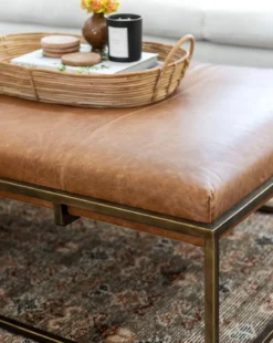 Harlow Leather Coffee Table