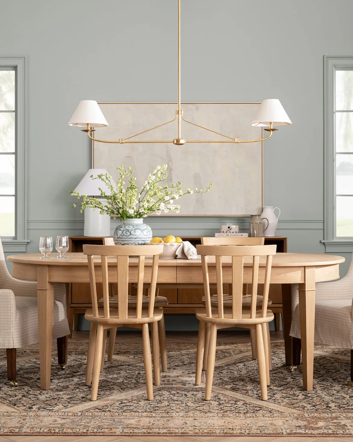 Hughes Oak Extension Dining Table