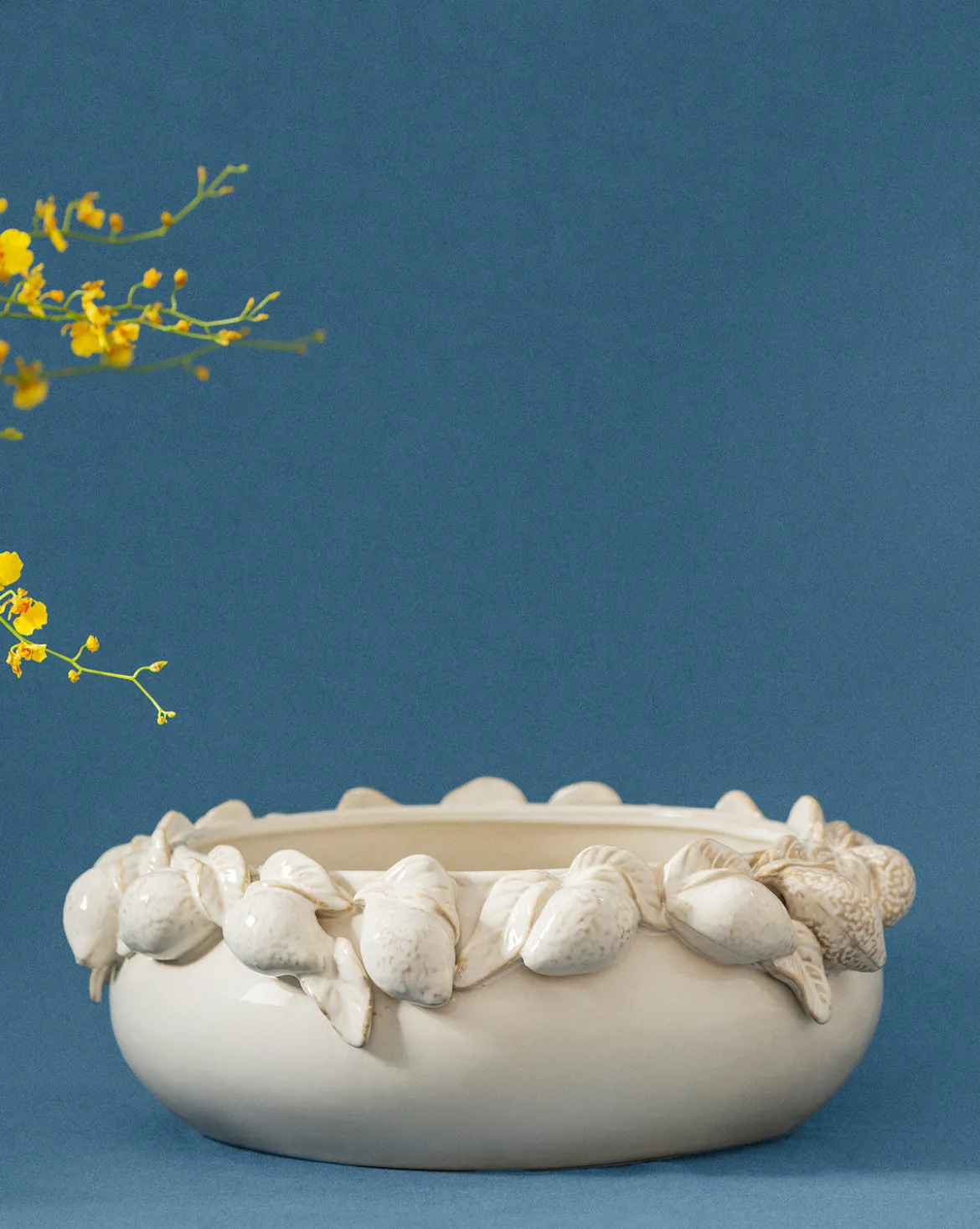 Lemon Lined Cream Bowl