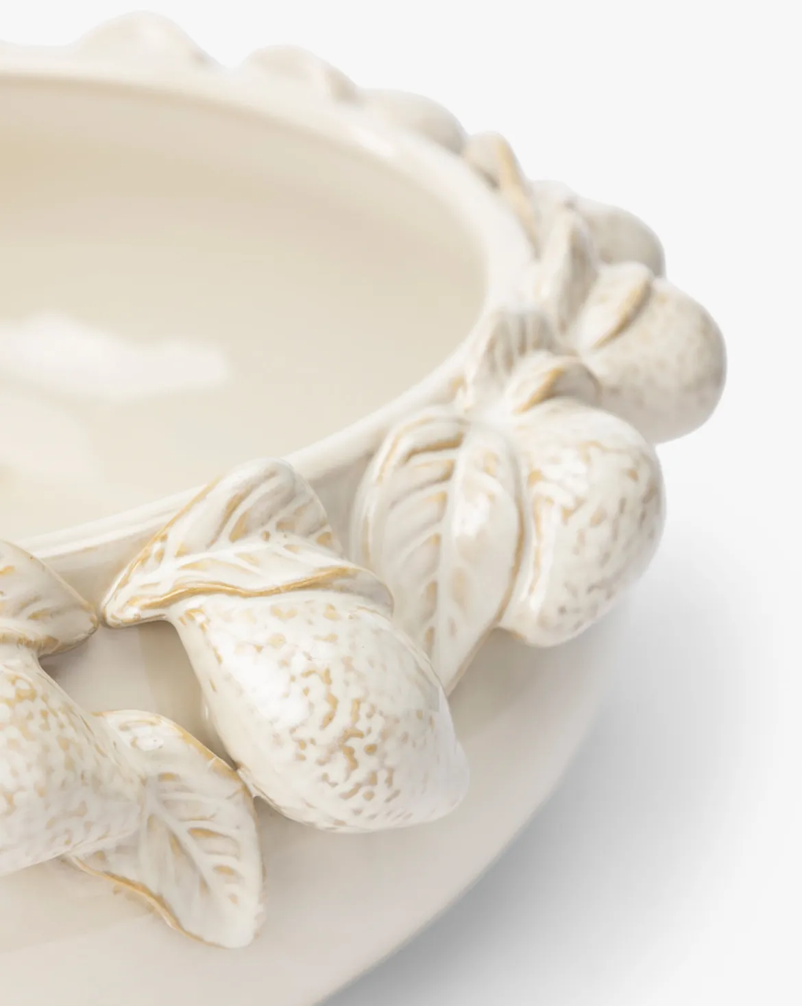 Lemon Lined Cream Bowl