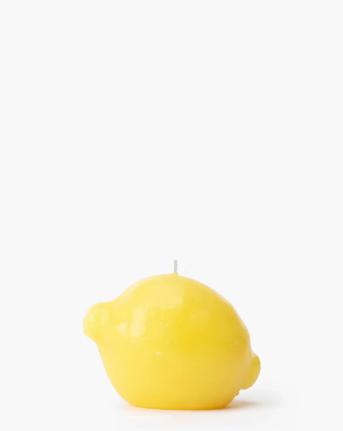 Lemon Shaped Unscented Candle