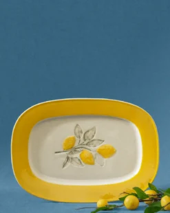 Lemons Stoneware Plate