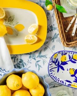 Lemons Stoneware Plate