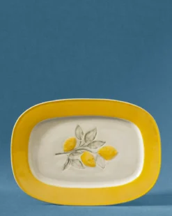Lemons Stoneware Plate