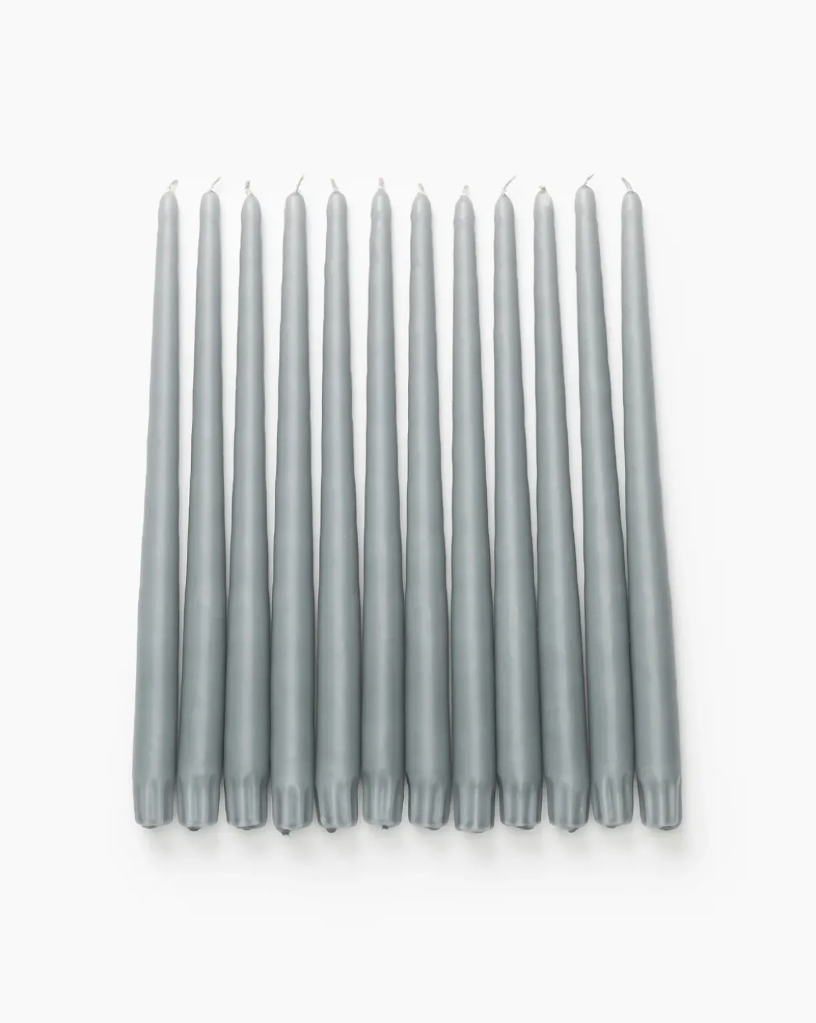 Light Gray Taper Candles (Set of 12)