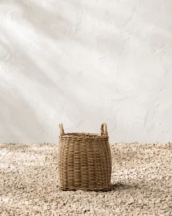 Lightwash Handled Planter Basket