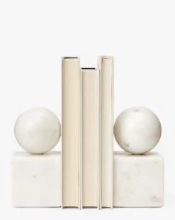 Marble Geometric Bookends (Set of 2)