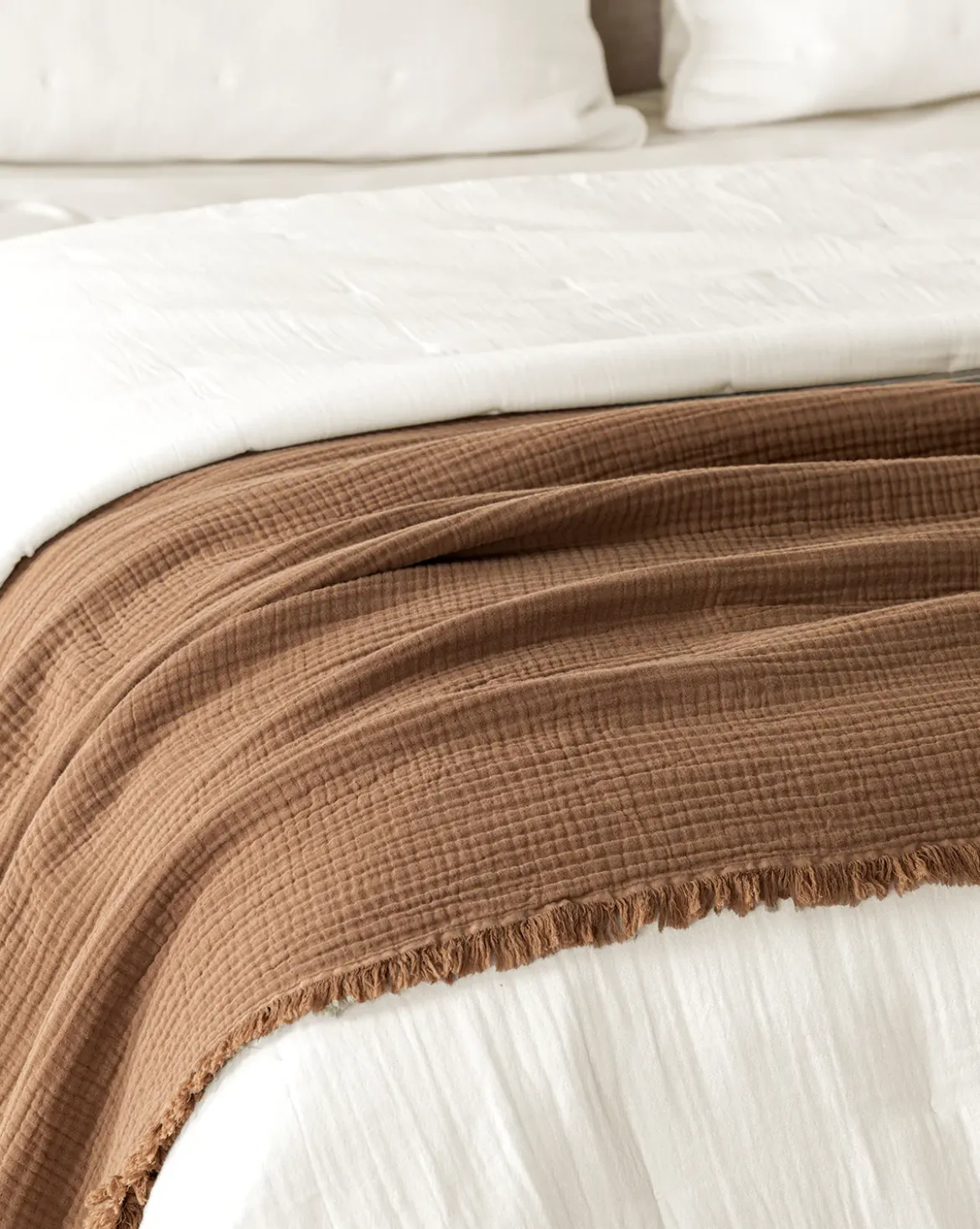 Marinella Oversized Waffle Throw