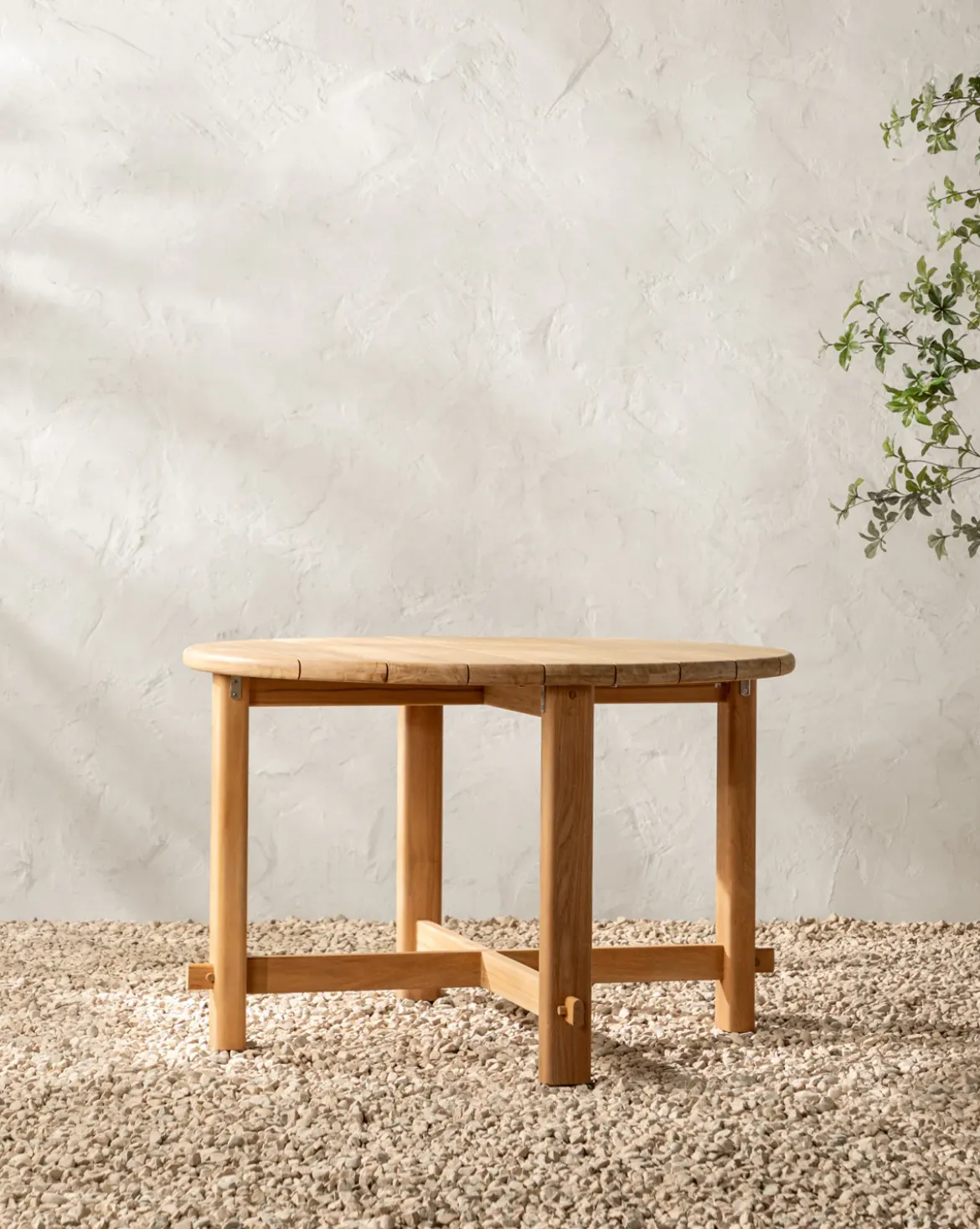 McCarthy Round Teak Outdoor Dining Table