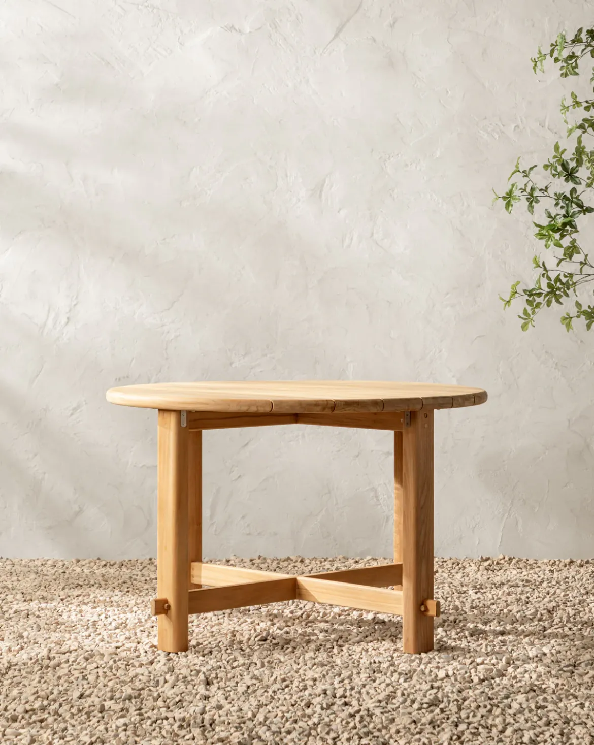 McCarthy Round Teak Outdoor Dining Table