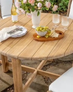 McCarthy Round Teak Outdoor Dining Table