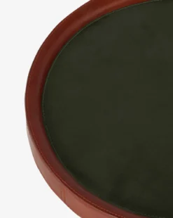 McCoy Leather Side Table
