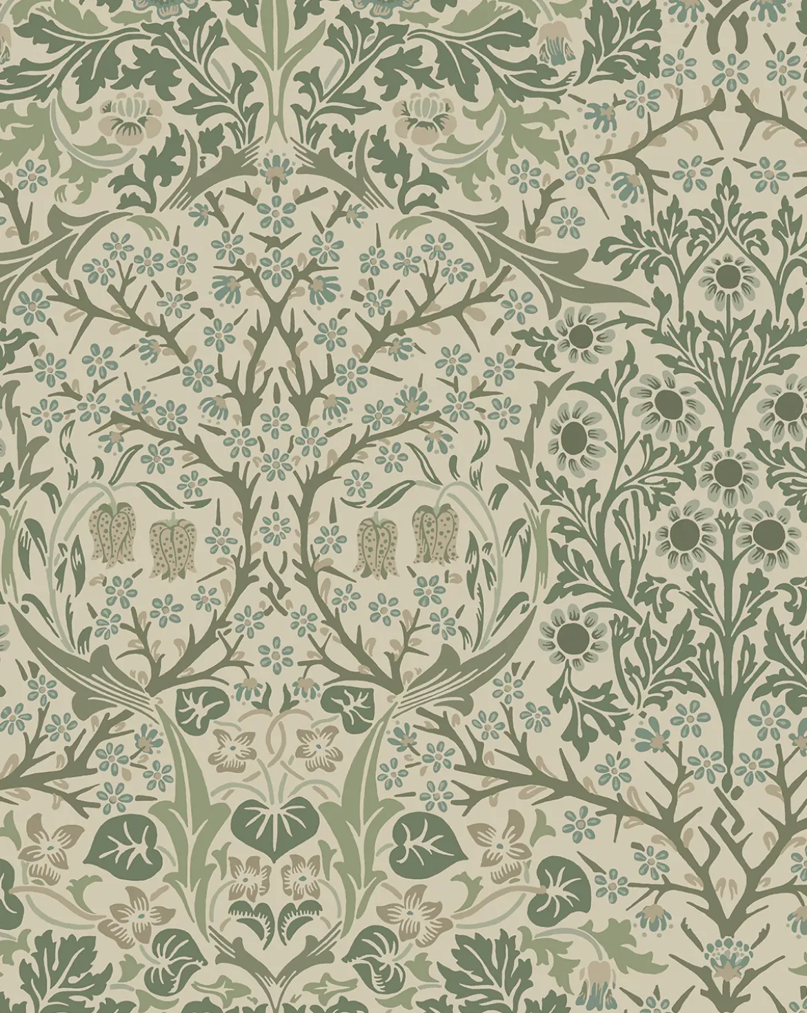 Morris & Co. x McGee & Co. Blackthorn Wallpaper