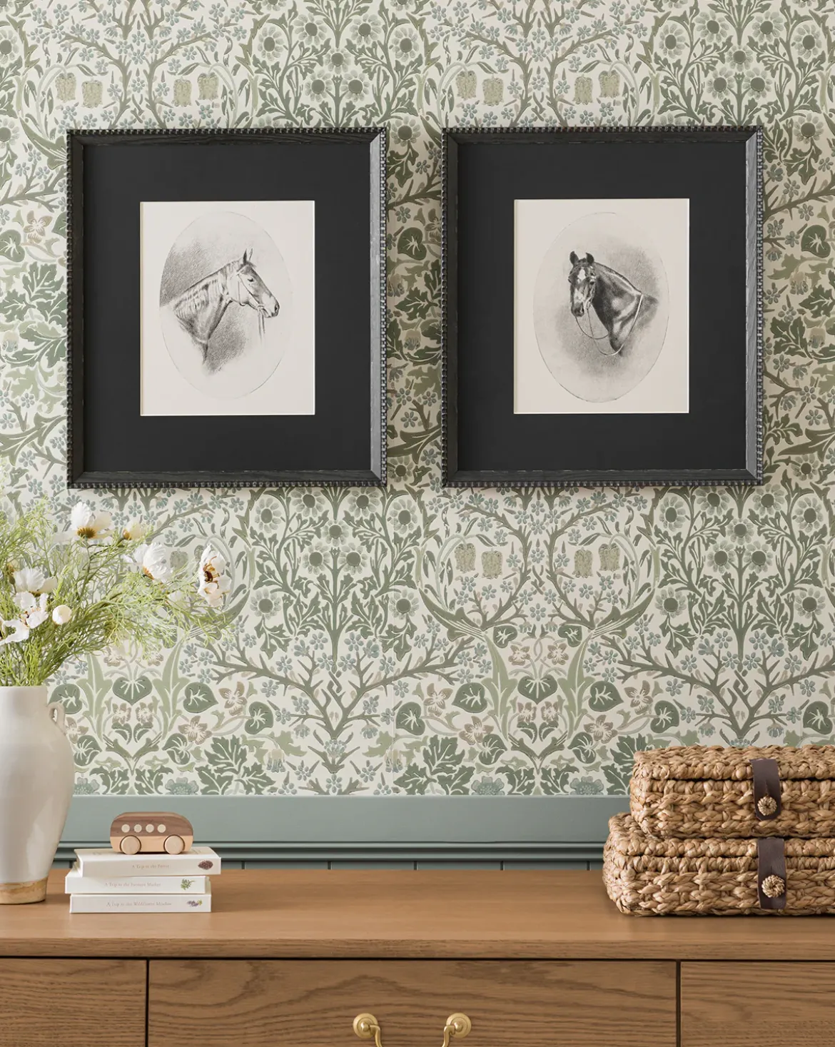 Morris & Co. x McGee & Co. Blackthorn Wallpaper