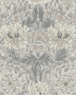 Morris & Co. x McGee & Co. Honeysuckle & Tulip Slate Blue Wallpaper