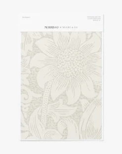 Morris & Co. x McGee & Co. Sunflower Porcelain Wallpaper Swatch