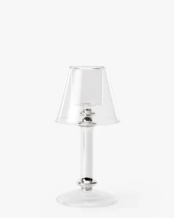 Neeva Glass & Silver Tealight Lamp