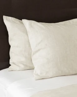 Penelope Beige Linen Shams (Set of 2)