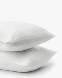 Penelope White Linen Shams (Set of 2)