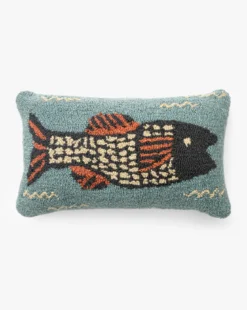 Poisson Indoor/Outdoor Pillow