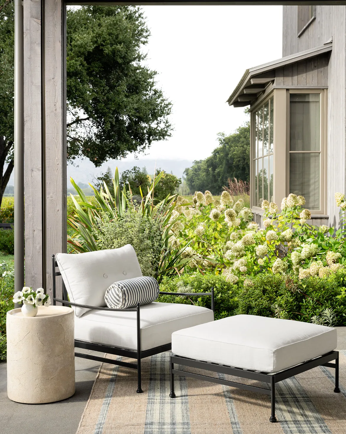 Pomeroy Outdoor Ottoman (Ready to Ship)
