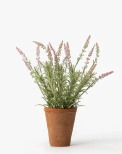 Potted Faux Lavender Topiary