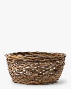 Rattan Open Weave Basket