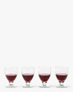 Ribbed Wine Glasses (Set of 4)