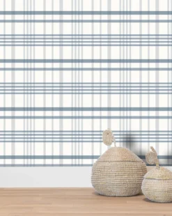 Rigby Plaid Print Wallpaper