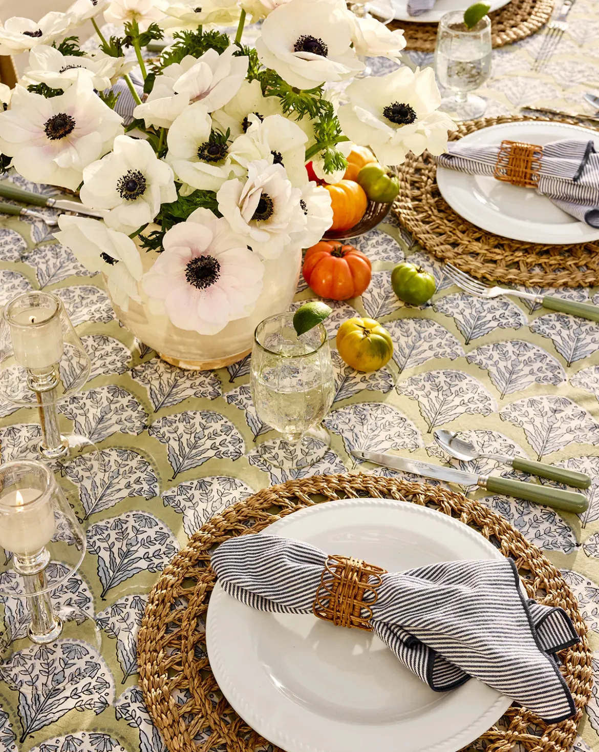 Romi Block Print Tablecloth