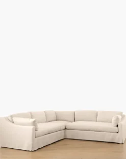 Rowan Slipcovered 3-Piece L Shaped Sectional