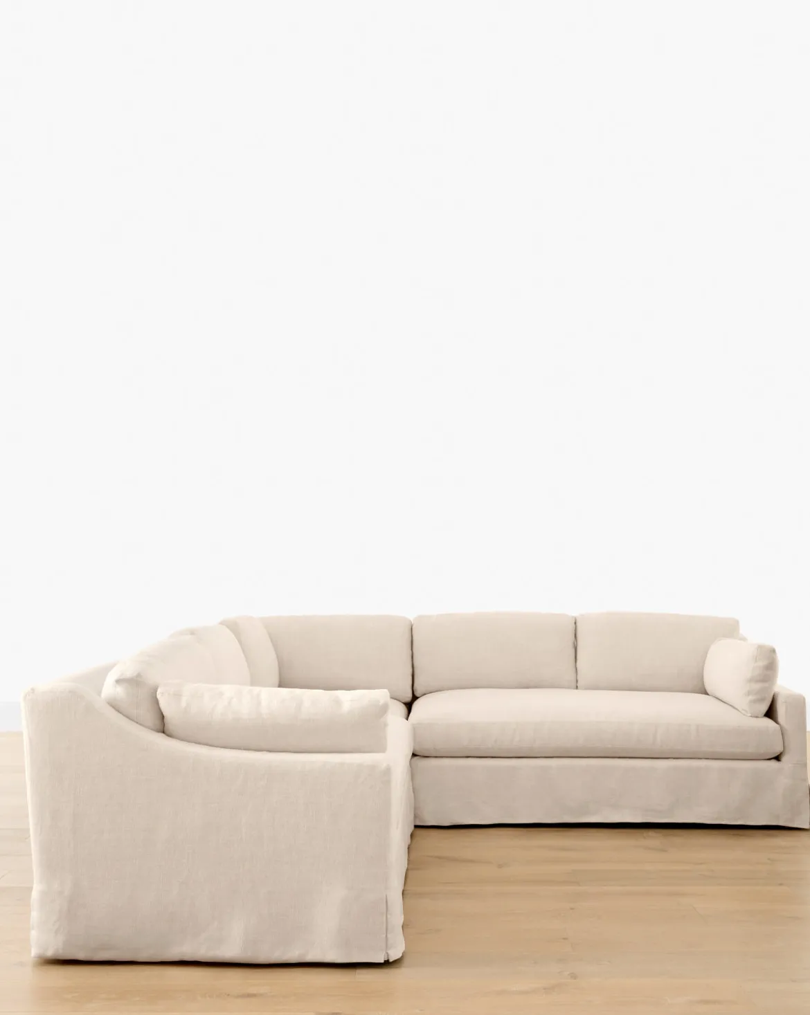 Rowan Slipcovered 3-Piece L Shaped Sectional